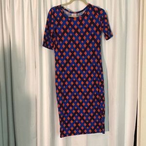 Blue and Orange LulaRoe Dress